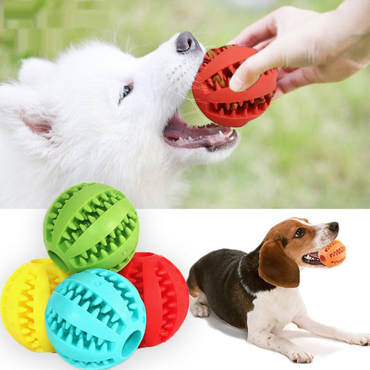 Interactive rubber balls for pets