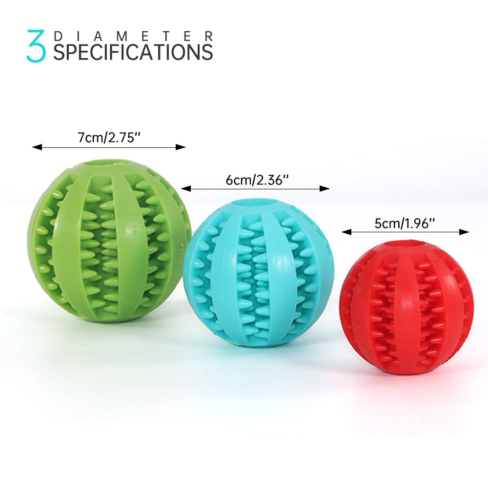 Interactive rubber balls for pets